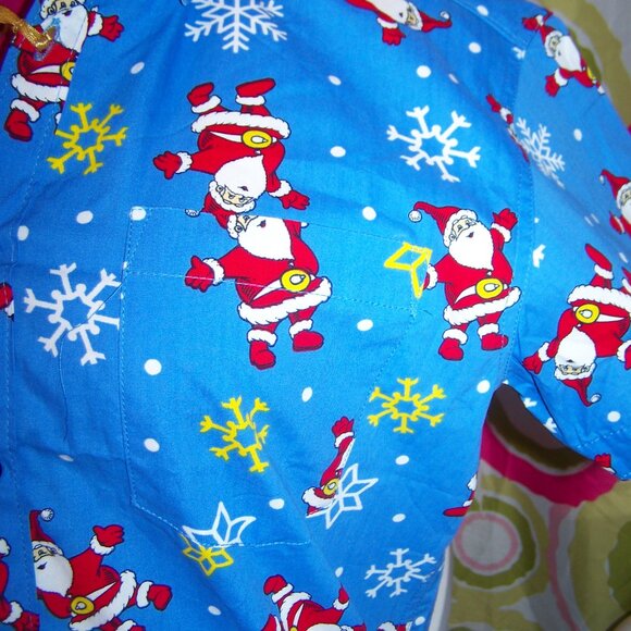 Eighth Avenue NWT Christmas Button Down Shirt Sz S - Picture 4 of 7